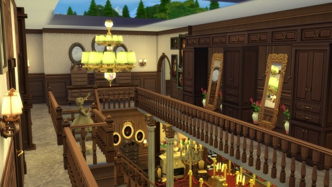 Sims 4 Haunt Hall No CC by Evalation at Mod The Sims