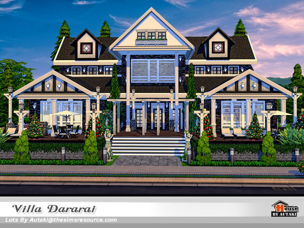 Sims 4 Villa Dararai by autaki at TSR