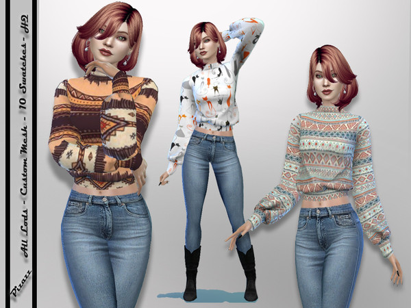 Sims 4 Over Sized Shirt by pizazz at TSR