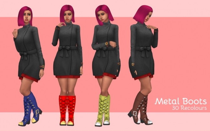 Sims 4 Metal boots at Midnightskysims