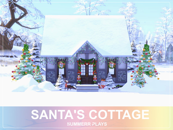 Sims 4 Santas Cottage by Summerr Plays at TSR