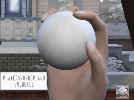 Snowball Accessory by PlayersWonderland at TSR
