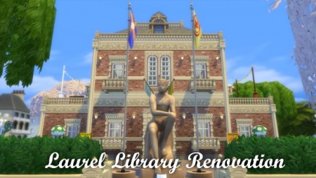Laurel Library Renovated by dotssims at Mod The Sims