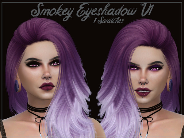 Sims 4 Smokey Eyeshadow V1 by Reevaly at TSR