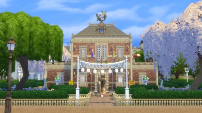 Sims 4 Laurel Library Renovated by dotssims at Mod The Sims