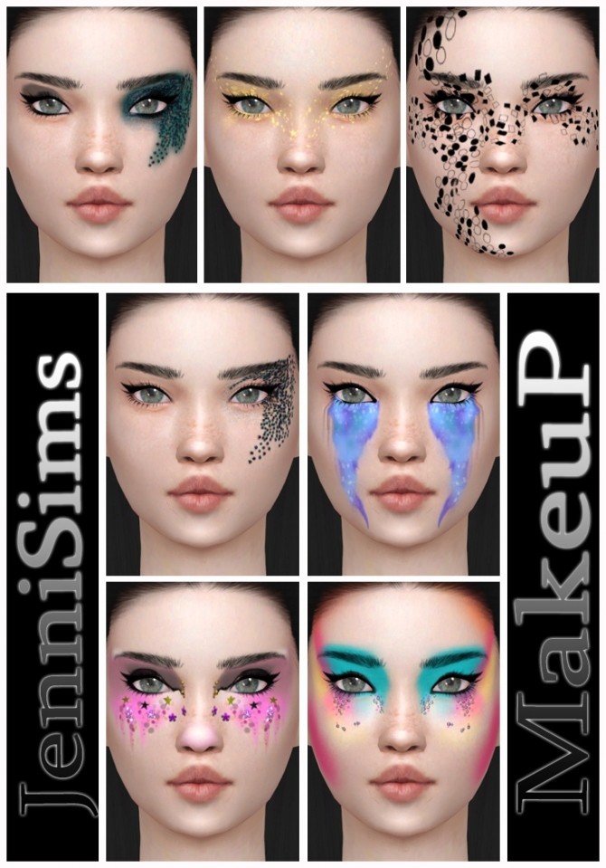 Sims 4 SnowFlakeMagic eyeshadow at Jenni Sims