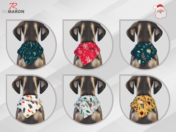 Sims 4 Bandana for Small Dogs by remaron at TSR