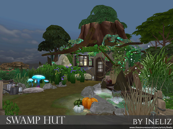 Sims 4 Swamp Hut by Ineliz at TSR
