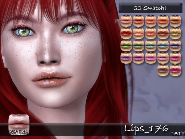 Sims 4 Lips 176 by tatygagg at TSR