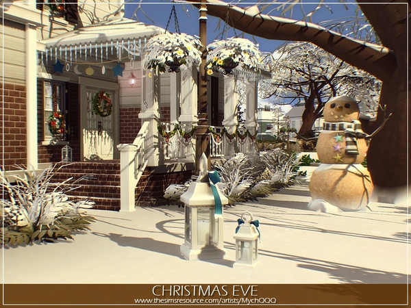 Sims 4 Christmas Eve home by MychQQQ at TSR