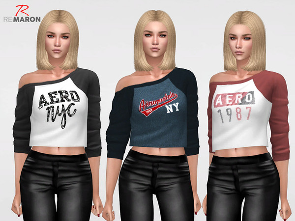 Sims 4 Aeropostales Sweater for Women by remaron at TSR