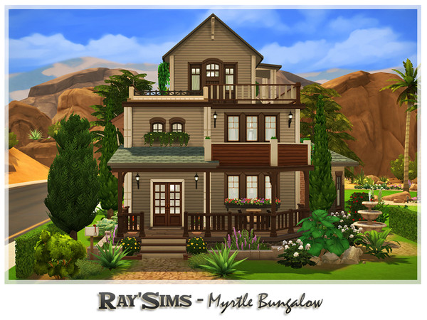 Sims 4 Myrtle Bungalow by Ray Sims at TSR