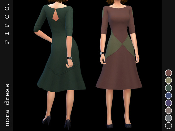Sims 4 Nora dress by Pipco at TSR