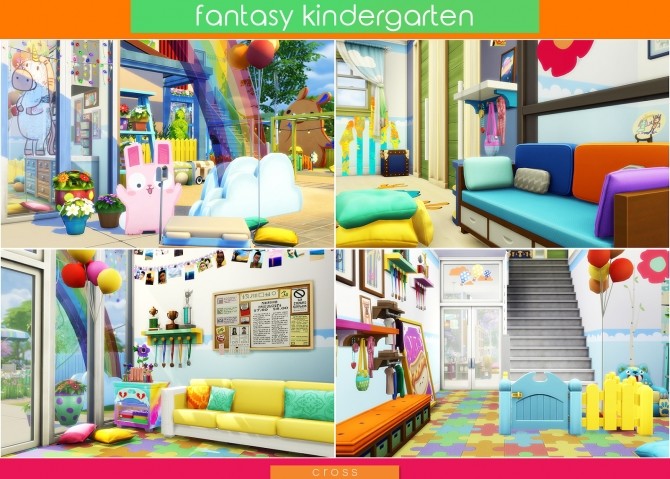 Sims 4 Fantasy Kindergarten by Praline at Cross Design