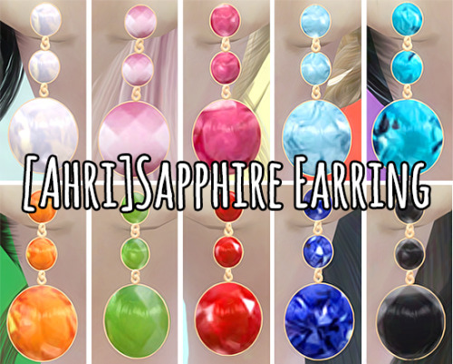 Sims 4 Sapphire Earrings at Ahri Sim4