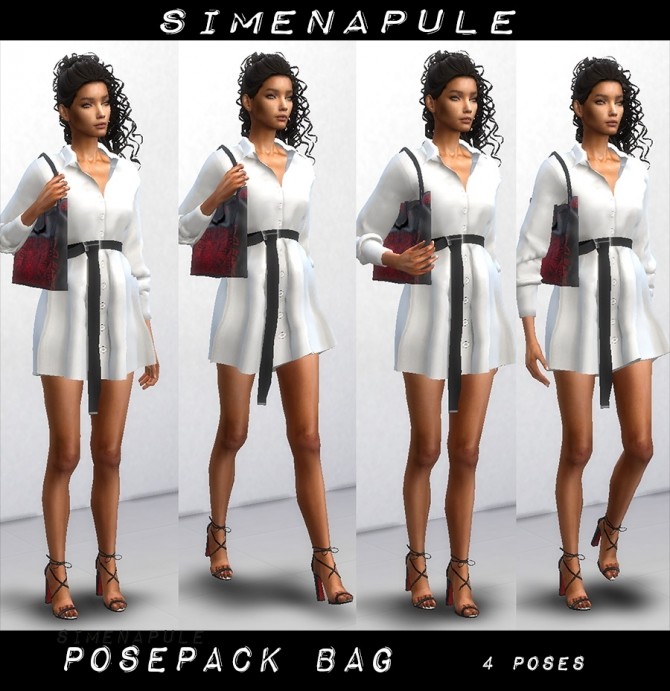 Sims 4 Bag Pose Pack at Simenapule