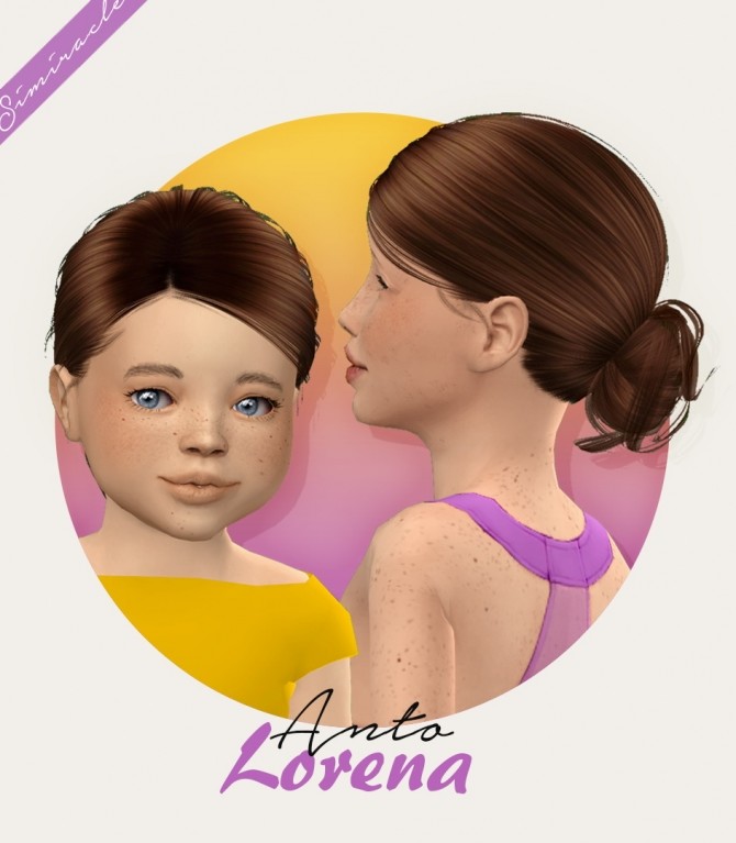Sims 4 Anto Lorena hair for kids and toddlers at Simiracle