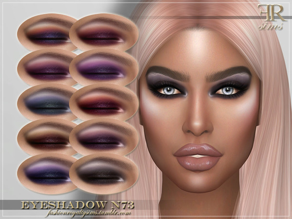 Sims 4 FRS Eyeshadow N73 by FashionRoyaltySims at TSR