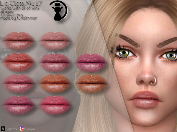 Sims 4 Lip Gloss M117 by turksimmer at TSR