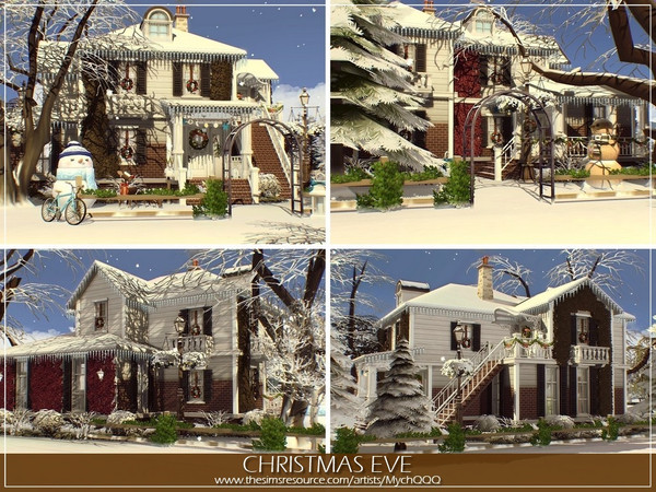 Sims 4 Christmas Eve home by MychQQQ at TSR