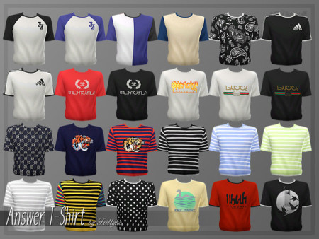 Answer T-Shirt by Trillyke at TSR » Sims 4 Updates