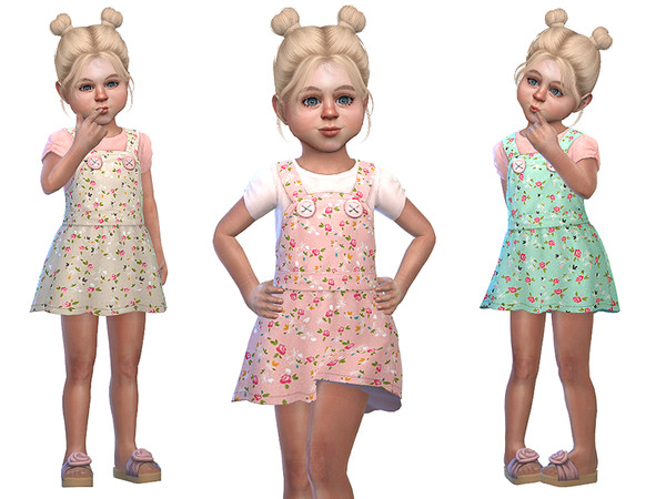 Sims 4 Pinafore for Toddler Girls 01 by Little Things at TSR