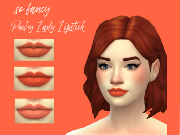 Sims 4 Peachy Lady Lipstick by so fancy at TSR