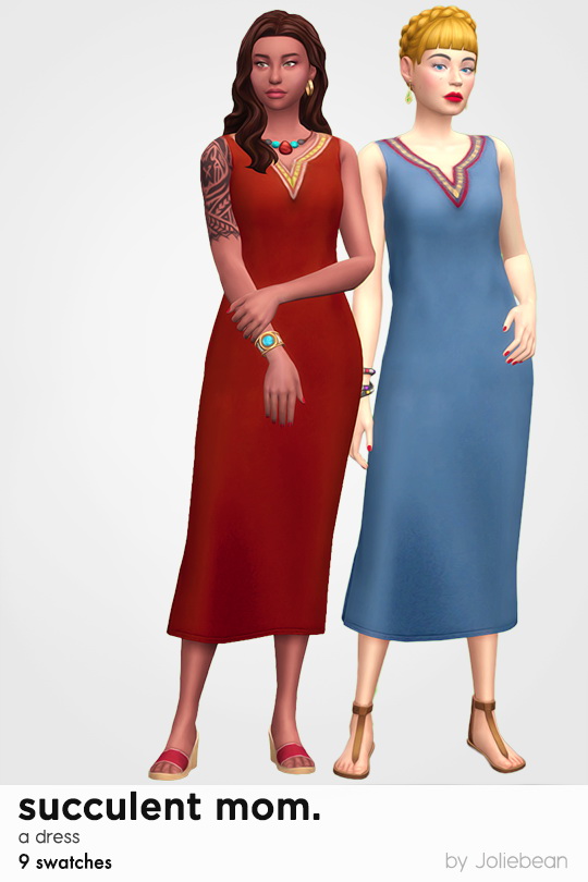 Sims 4 Succulent mom dress at Joliebean