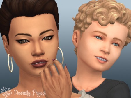Thin Eyebrows for All at Sims 4 Diversity Project