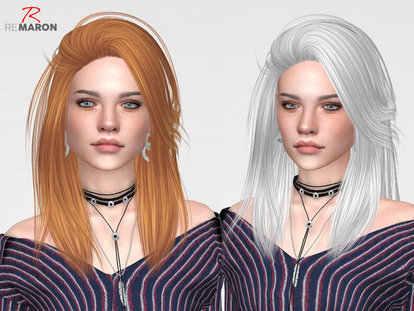 Sims 4 Pretty Thoughts Hair Retexture by remaron at TSR