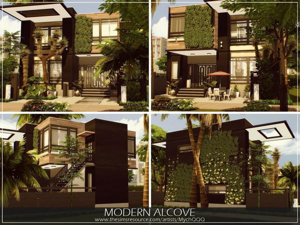 Sims 4 Modern Alcove by MychQQQ at TSR