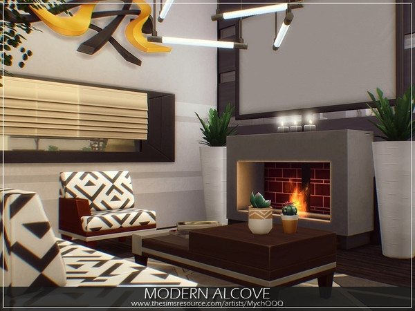 Sims 4 Modern Alcove by MychQQQ at TSR