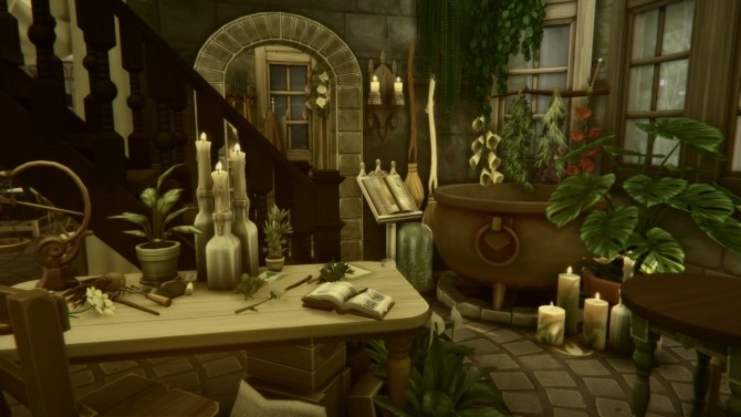 Sims 4 Grassroots cottage at a winged llama