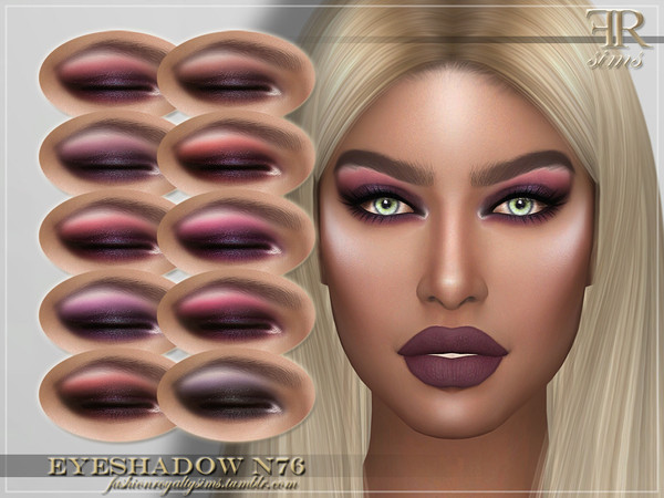 Sims 4 FRS Eyeshadow N76 by FashionRoyaltySims at TSR