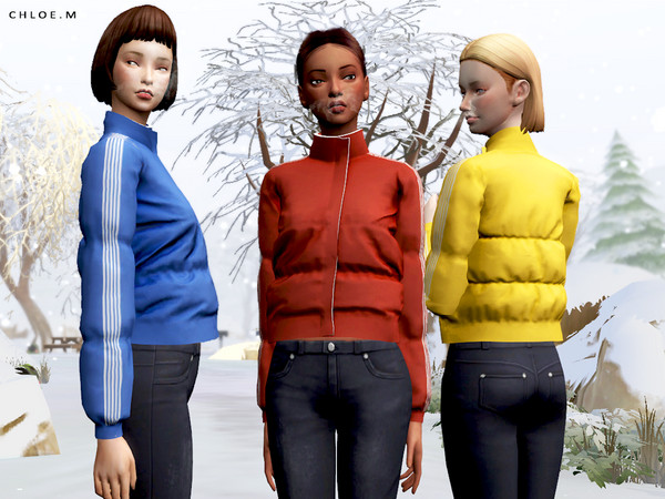 Sims 4 Down Jacket by ChloeMMM at TSR