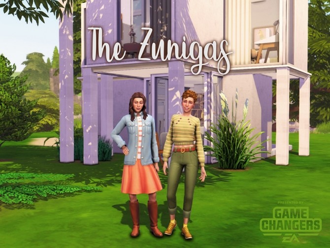 Sims 4 Tiny Living Family of 2   Belle and Marie Zuniga at Miss Ruby Bird