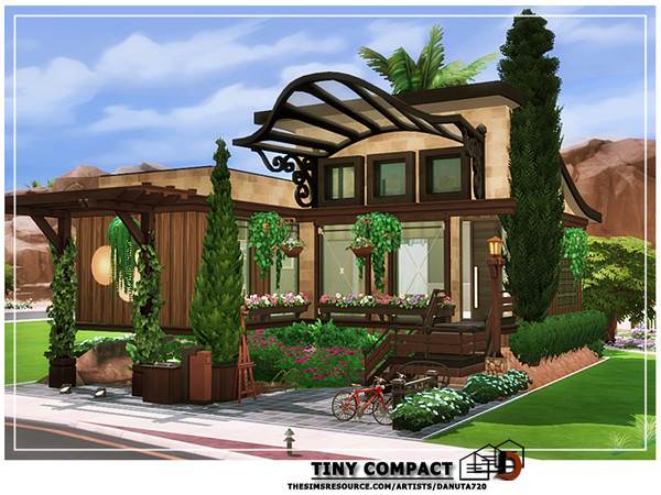 Sims 4 Tiny Compact house by Danuta720 at TSR