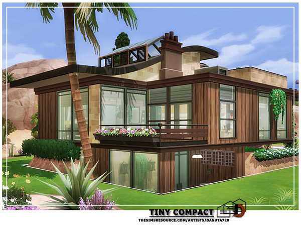 Sims 4 Tiny Compact house by Danuta720 at TSR