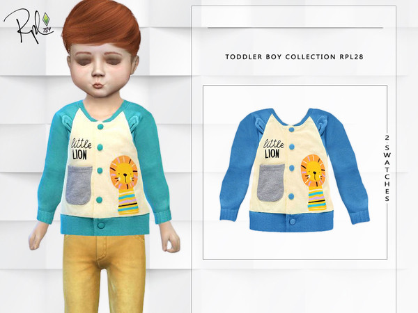 Sims 4 Toddler Boy Collection RPL28 sweater by RobertaPLobo at TSR