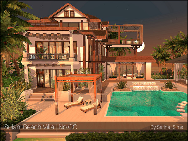 Sims 4 Sulani Beach Villa by Sarina Sims at TSR