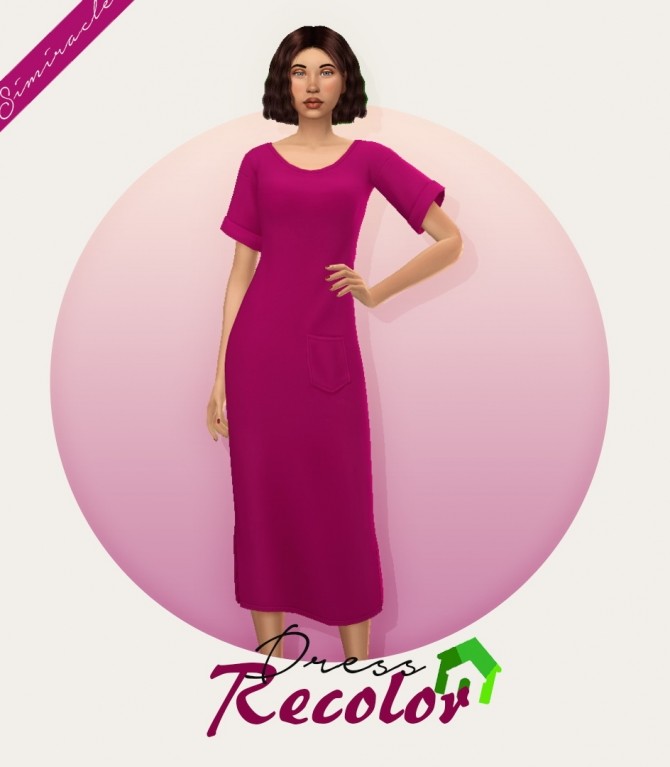 Sims 4 T Shirt Dress Recolor at Simiracle