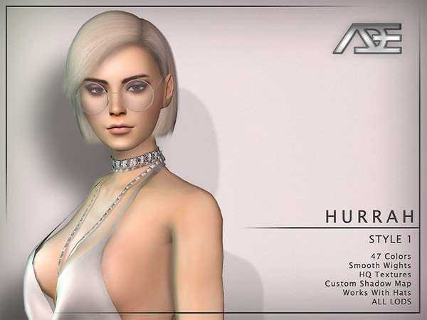 Sims 4 Hurrah Style 1 Hairstyle by Ade at TSR