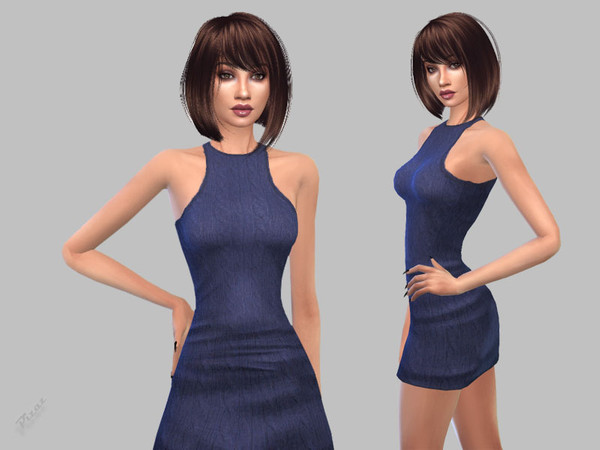 Sims 4 Mini Sweater Dress by pizazz at TSR