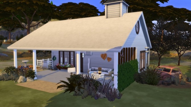 Sims 4 TINY LIVING BARN at MODELSIMS4