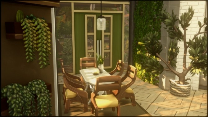 Sims 4 Eco sanctuary home at a winged llama