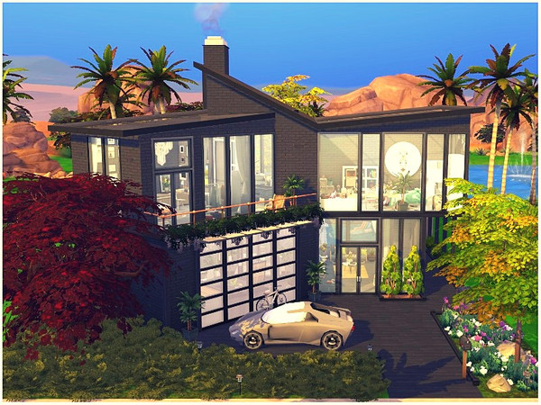 Sims 4 Stars View small modern house by lotsbymanal at TSR