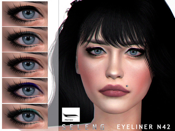 Sims 4 Eyeliner N42 by Seleng at TSR