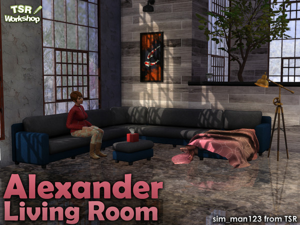 Sims 4 Alexander Living Seating by sim man123 at TSR