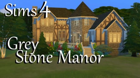 Grey Stone Manor by PolarBearSims at Mod The Sims