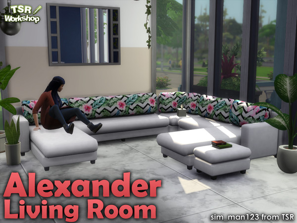 Sims 4 Alexander Living Seating by sim man123 at TSR